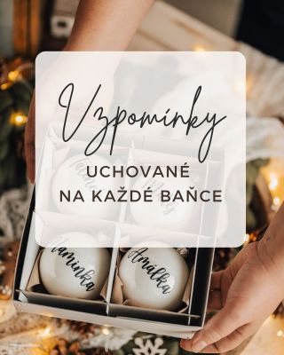 🎄✨ Každá baňka jeden příběh. Nejde jen o ozdobu – jde o vzpomínku, kterou si uchováte navždy. 💛 Vyberte si vánoční baňky,...