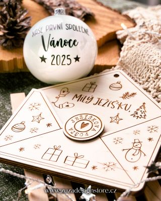 🌟 Tradice, která nezestárne. ✨ Dřevěná pošta pro Ježíška — místo, kam děti mohou schovat svá přání a sny. Kouzelný detail,...